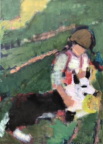 'Companions ' Series: 'Hereditary' di Olga Konoshchuk, Pittura in vendita su Singulart