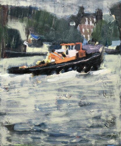 ‘Thames Towage'’ von Olga Konoshchuk, Malerei kaufen auf Singulart