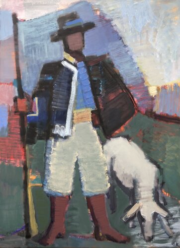 'Hereditary. Ukrainian costume II' di Olga Konoshchuk, Pittura in vendita su Singulart