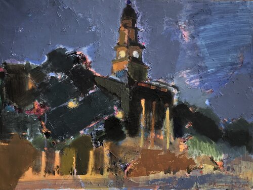 ‘Adelaide Town Hall’ di Olga Konoshchuk, Pittura in vendita su Singulart