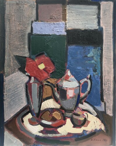 ‘The Red Camellia’ von Olga Konoshchuk, Malerei kaufen auf Singulart