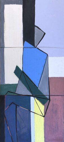 'The Figure ' triptych by Olga Konoshchuk, Painting for Sale on Singulart