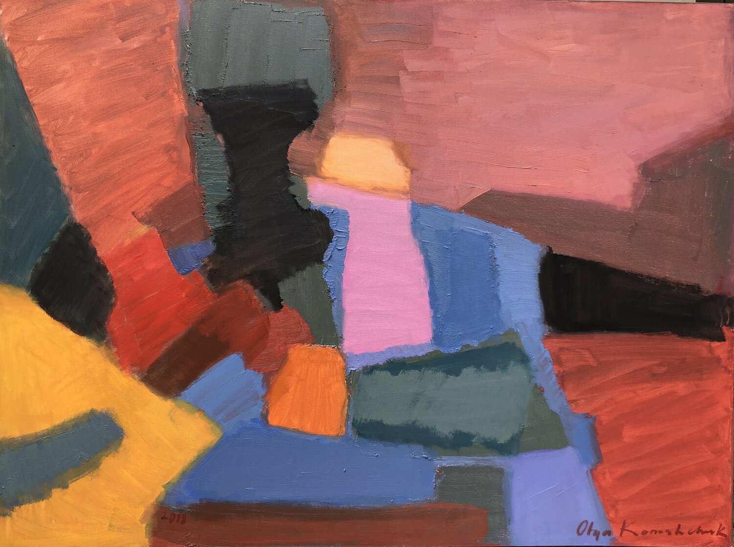 'Composition. Red' Olga Konoshchuk