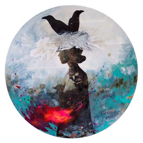 The nest on my head von Andreia Cismasiu, Malerei kaufen auf Singulart