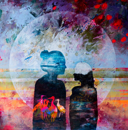 Face to Face von Andreia Cismasiu, Malerei kaufen auf Singulart