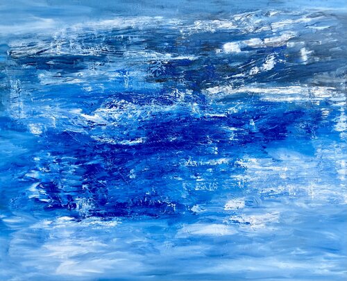 Ocean Blues van Theo Papathomas, Schilderij te koop op Singulart