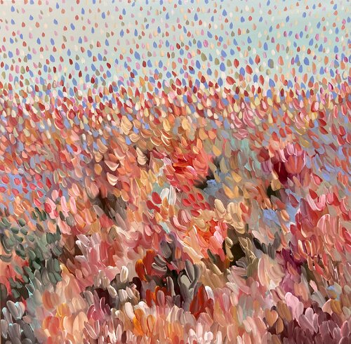 Bouquet of colours just for You van Theo Papathomas, Schilderij te koop op Singulart