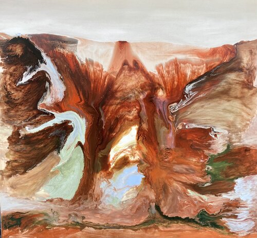 Colours of The Outback van Theo Papathomas, Schilderij te koop op Singulart