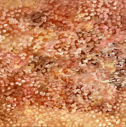 Golden Autumn Petals van Theo Papathomas, Schilderij te koop op Singulart