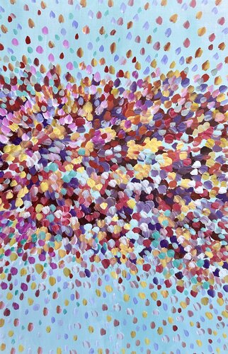 Explosion of Petals di Theo Papathomas, Pittura in vendita su Singulart