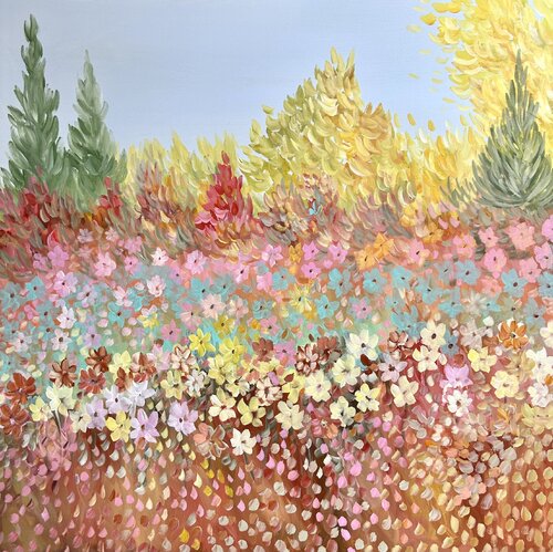 Colours of the Forest di Theo Papathomas, Pittura in vendita su Singulart