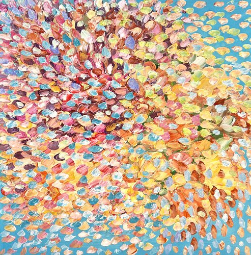 Fireworks of Love by Theo Papathomas, 油畫 for Sale on Singulart