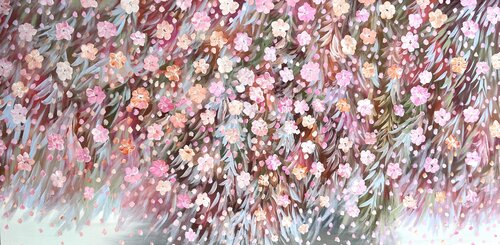 Weeping Magical Flowers by Theo Papathomas, 油畫 for Sale on Singulart