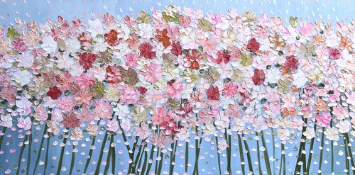 Field of Bouquets van Theo Papathomas, Schilderij te koop op Singulart