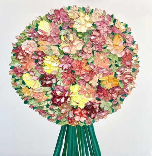 Bouquet For You by Theo Papathomas, 油畫 for Sale on Singulart