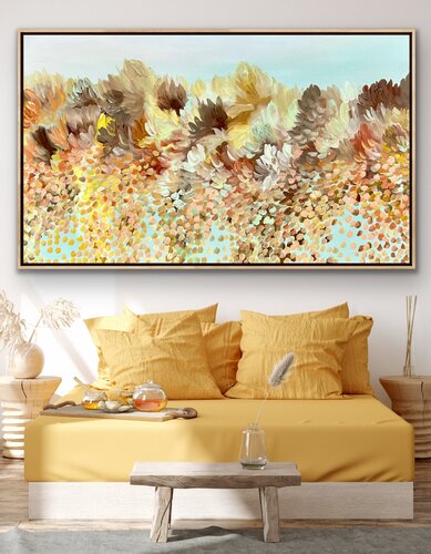Field of happiness by Theo Papathomas, 油畫 for Sale on Singulart
