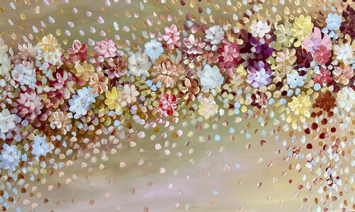 Bouquet of Magical Flowers by Theo Papathomas, 油畫 for Sale on Singulart