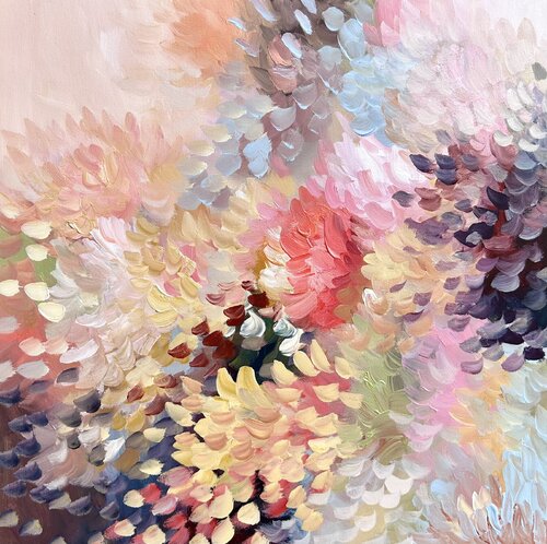 Love Blossoms -Framed van Theo Papathomas, Schilderij te koop op Singulart