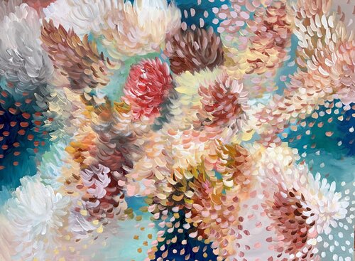 Colourful Beauty by Theo Papathomas, 油畫 for Sale on Singulart