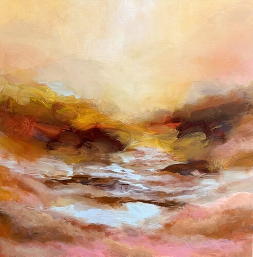 Magical Sunset - Framed by Theo Papathomas, 油畫 for Sale on Singulart