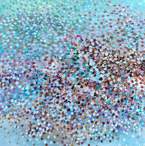 Blue Flames van Theo Papathomas, Schilderij te koop op Singulart