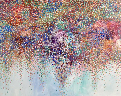 Fireworks Bouquet van Theo Papathomas, Schilderij te koop op Singulart