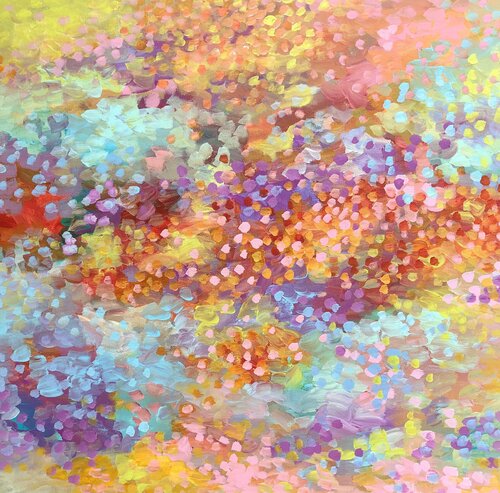 Over the Rainbow van Theo Papathomas, Schilderij te koop op Singulart