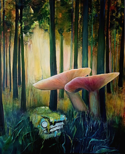 magic mushrooms von Hanne Karch, Malerei kaufen auf Singulart