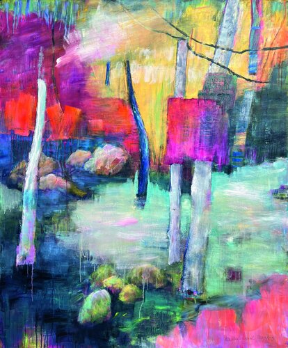 painted blue von Hanne Karch, Malerei kaufen auf Singulart