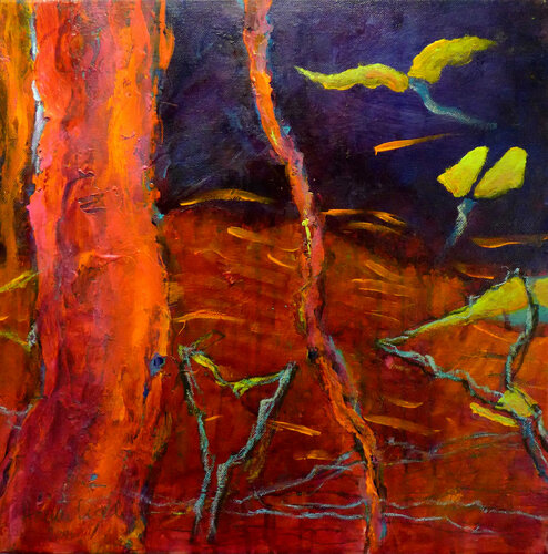 vogelgelb von Hanne Karch, Malerei kaufen auf Singulart