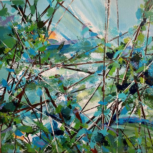 Abstaction  "Retour à la nature" van Cécile Windeck, Schilderij te koop op Singulart