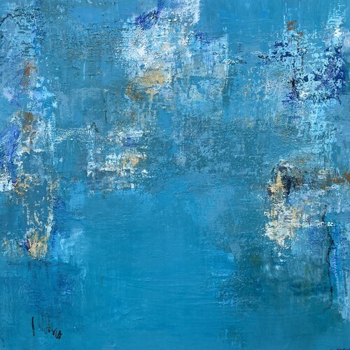 Du Bleu du blues van Cécile Windeck, Schilderij te koop op Singulart