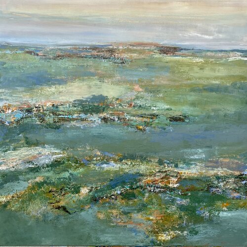 Abstaction  Paysage van Cécile Windeck, Schilderij te koop op Singulart