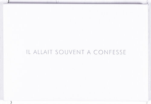 il allait souvent à confesse Jérôme Conscience