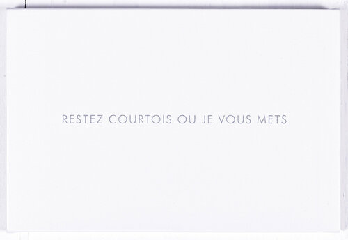 restez courtois ou je vous mets Jérôme Conscience