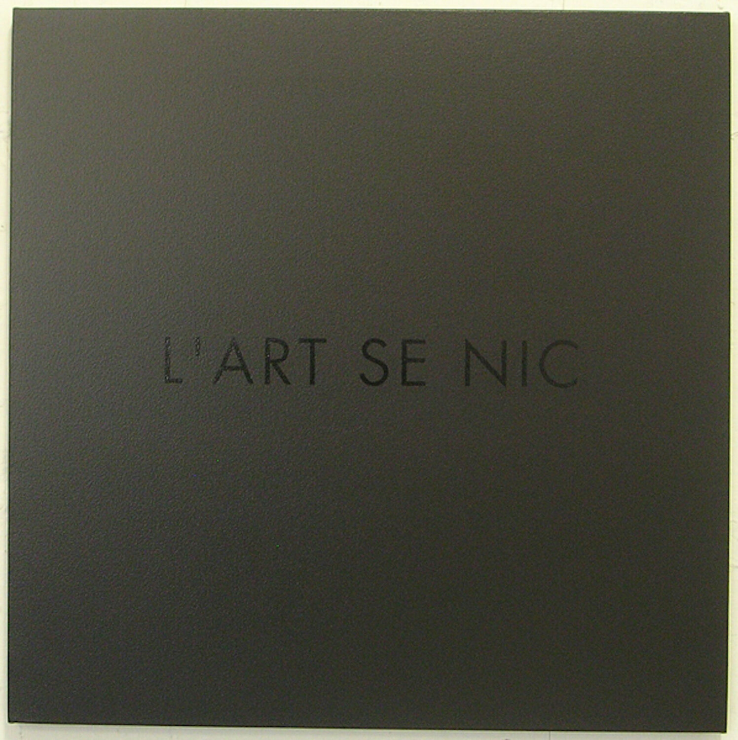 L'ART SE NIC Jérôme Conscience