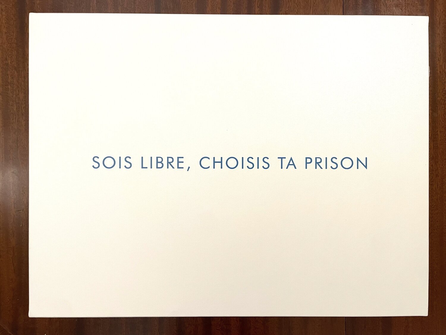Sois libre, choisis ta prison Jérôme Conscience