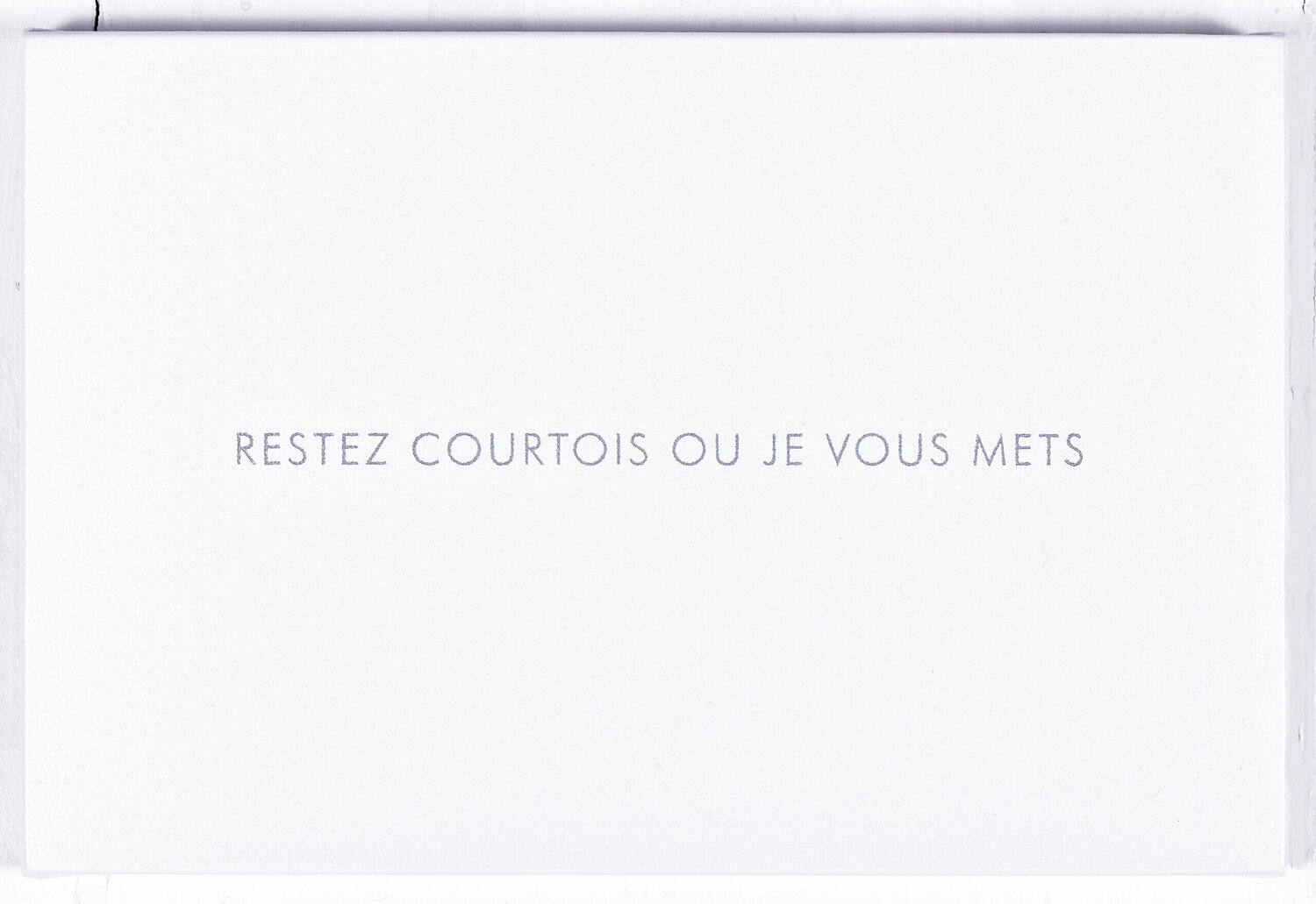 restez courtois ou je vous mets Jérôme Conscience