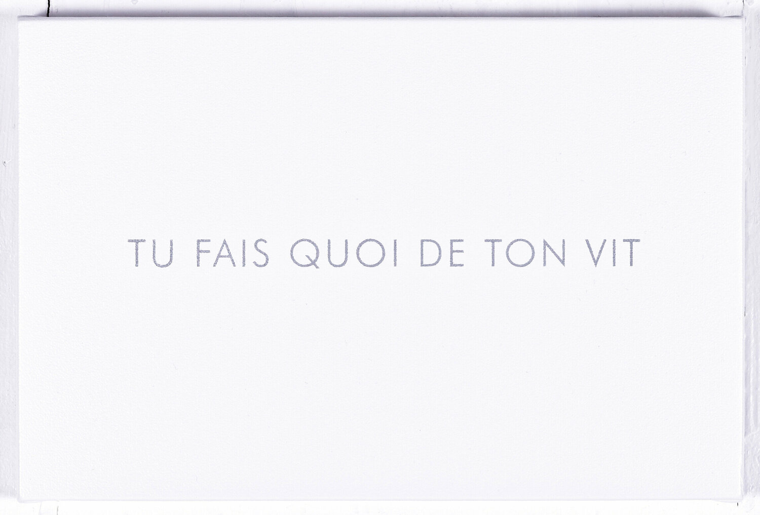 tu fais quoi de ton vit Jérôme Conscience