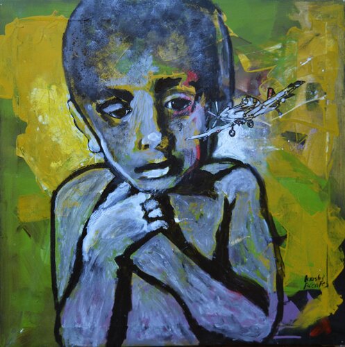 Niño Fumigado ( niño sol) Cristina Fuentes