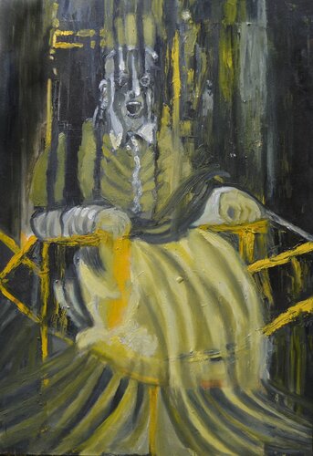 Homenaje a Francis Bacon by Cristina Fuentes, Painting for Sale on Singulart