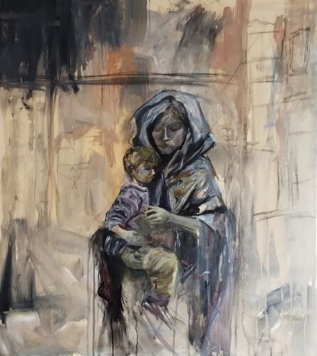 Eco Clásico en Ruinas Modernas di Cristina Fuentes, Pittura in vendita su Singulart