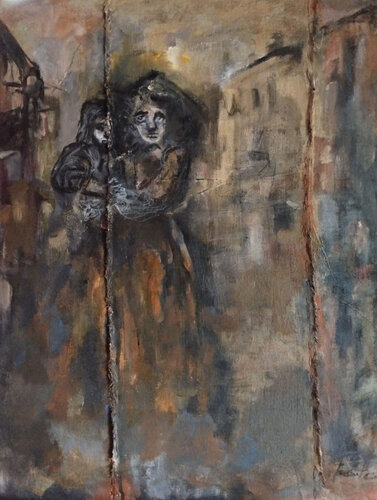Portadoras de Tiempo di Cristina Fuentes, Pittura in vendita su Singulart