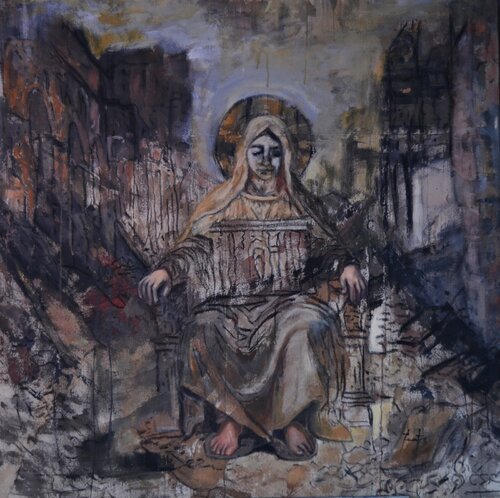 Guardiana del santuario de Cristina Fuentes, Pintura a la venta en Singulart