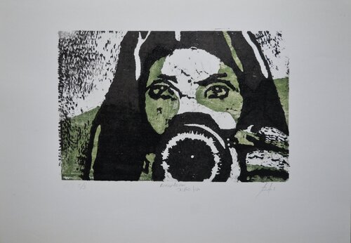 Retrato con Dispositivo di Cristina Fuentes, Pittura in vendita su Singulart