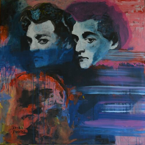 Artaud y Su Doble di Cristina Fuentes, Pittura in vendita su Singulart