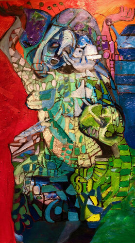 If Christ Was a Woman van Lahra Nelson, Schilderij te koop op Singulart