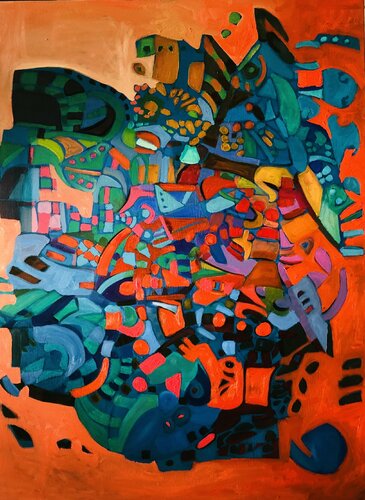 Flowers in the Spring van Lahra Nelson, Schilderij te koop op Singulart