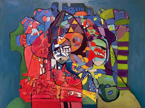 The Lovers van Lahra Nelson, Schilderij te koop op Singulart