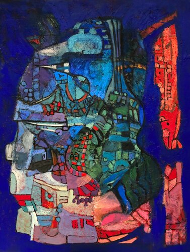 The guitar player van Lahra Nelson, Schilderij te koop op Singulart